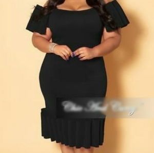 Navy blue off the shoulder dress